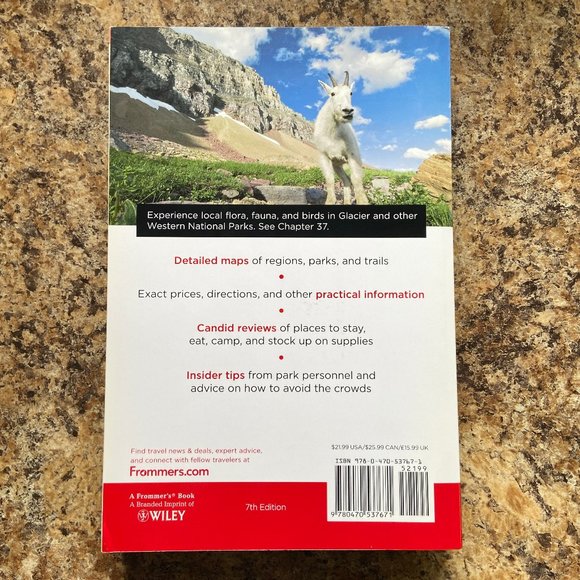 Frommer's National Parks of the American West 7th Edition Guidebook Travel Book - Picture 3 of 16